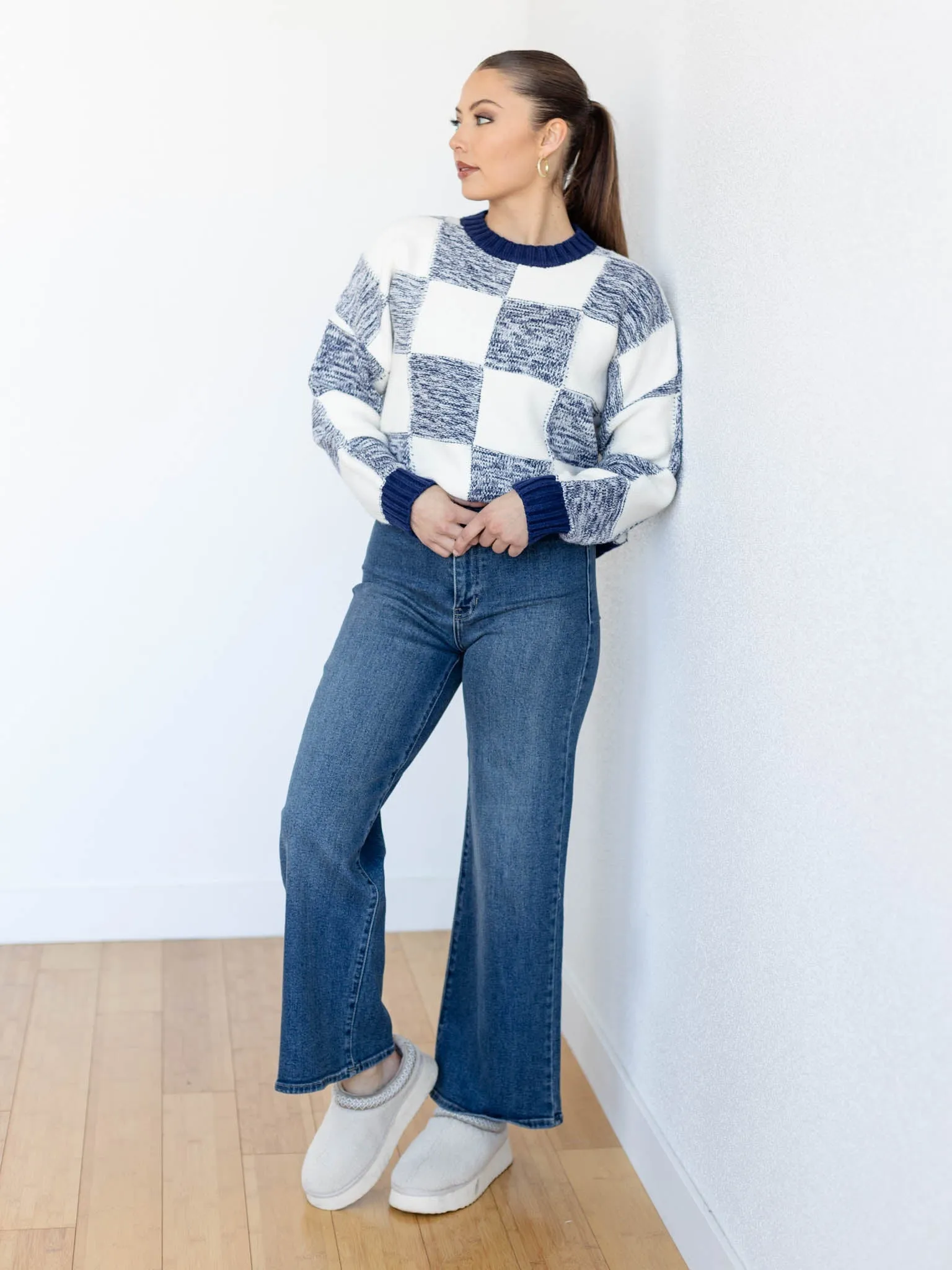 PINCH Check Pullover Sweater