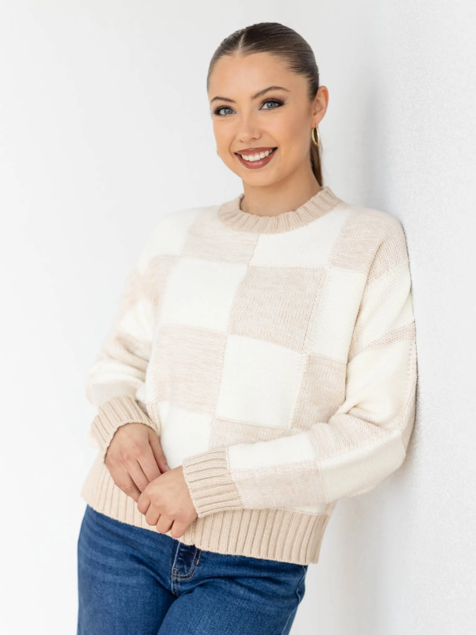 PINCH Check Pullover Sweater