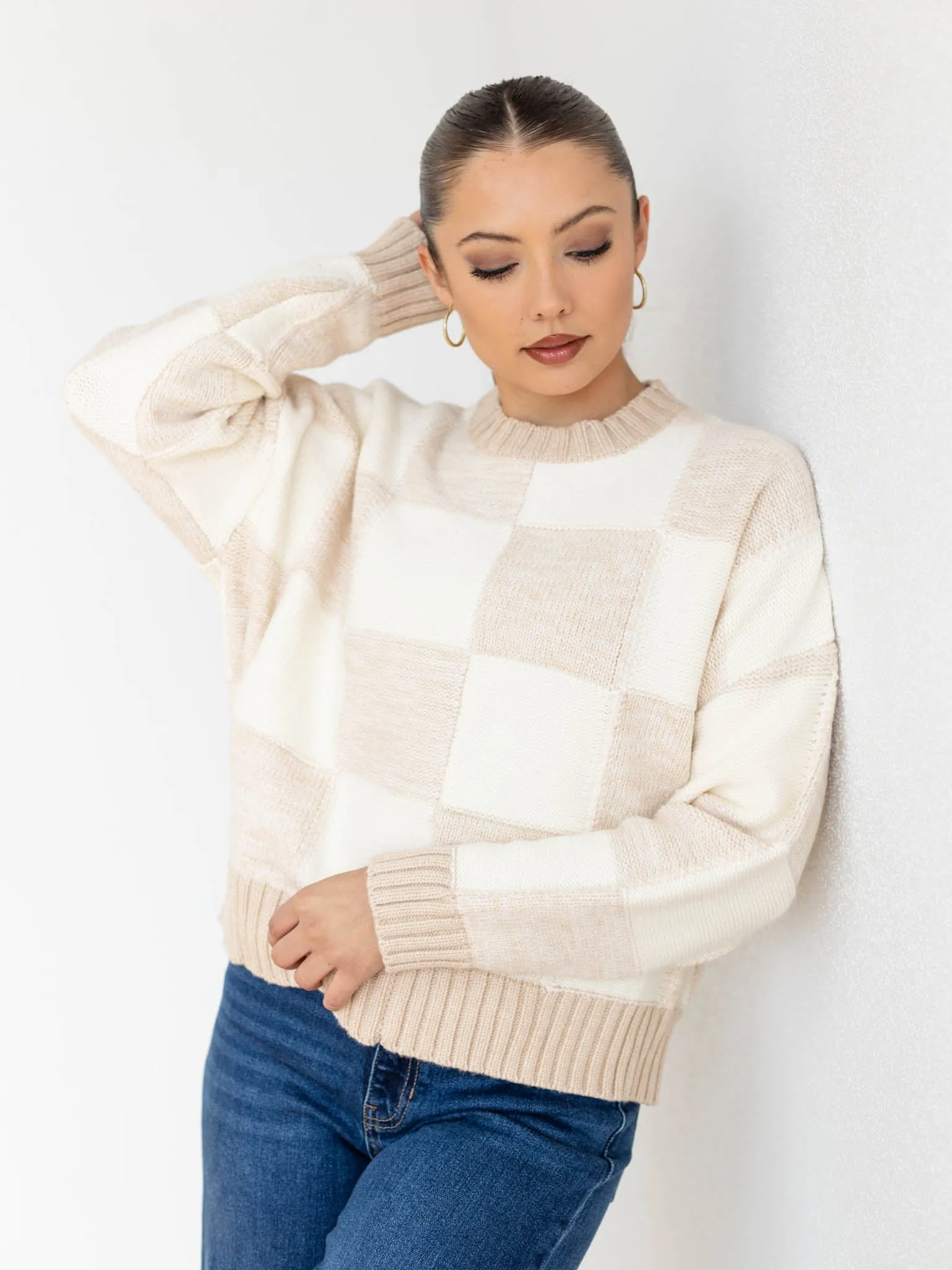 PINCH Check Pullover Sweater