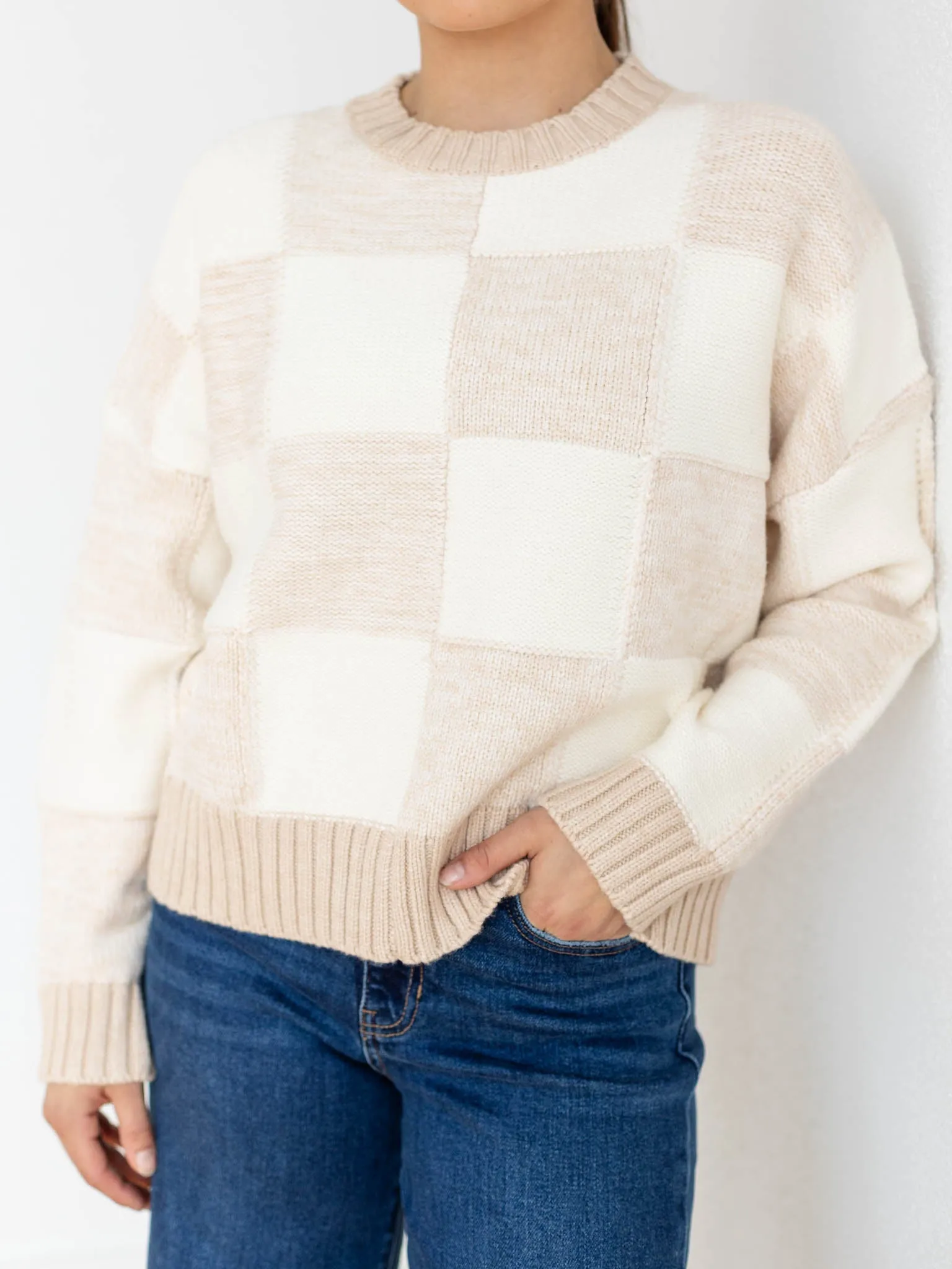 PINCH Check Pullover Sweater