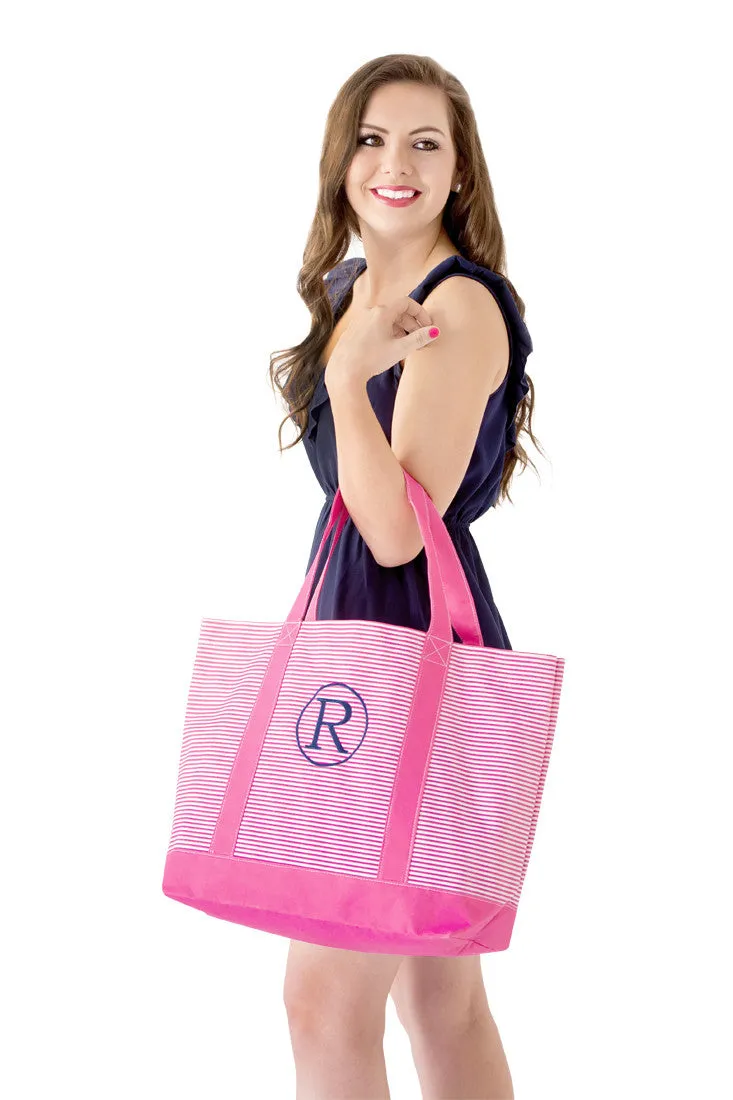 Pinstripe Tote