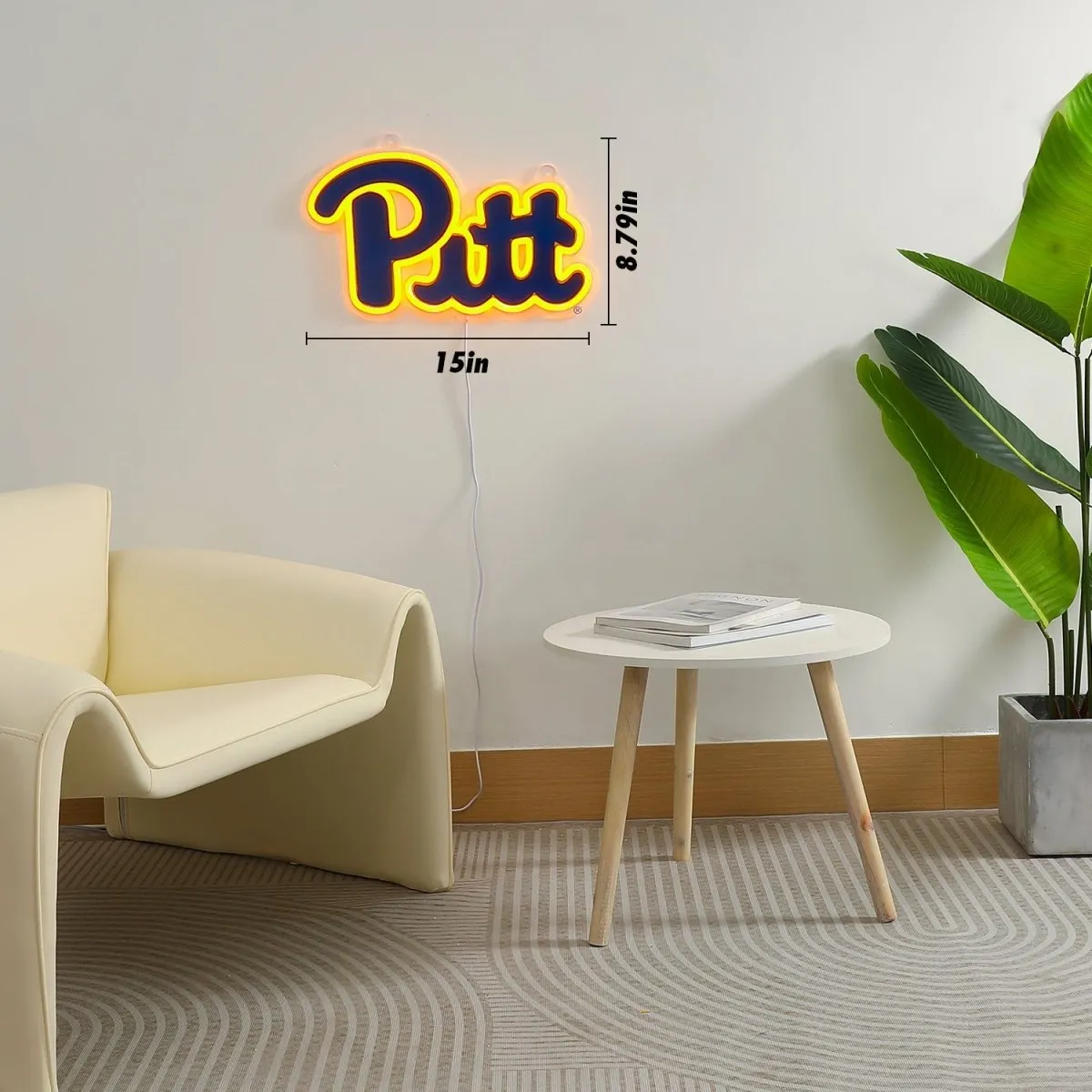 Pitt Panthers: Die-Cut LED Neon Sign