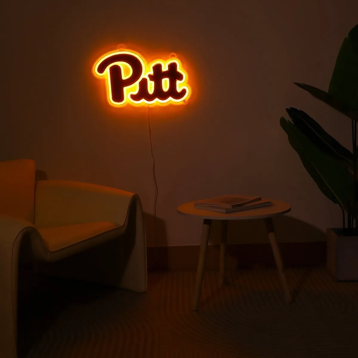 Pitt Panthers: Die-Cut LED Neon Sign