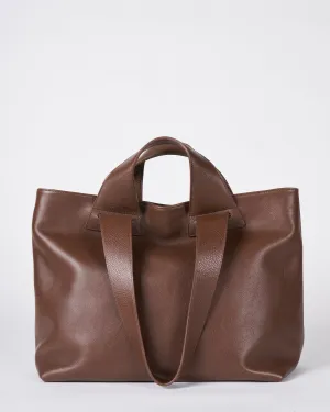 plen tote bag - brown leather