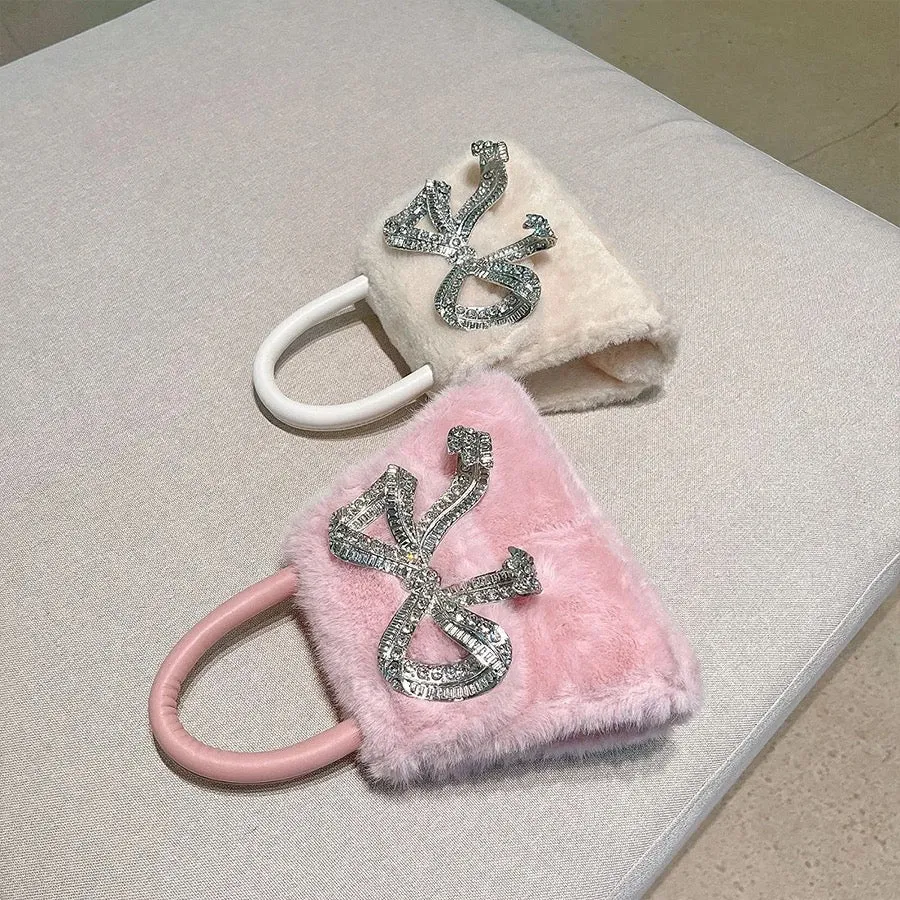 Plush Bow Tote