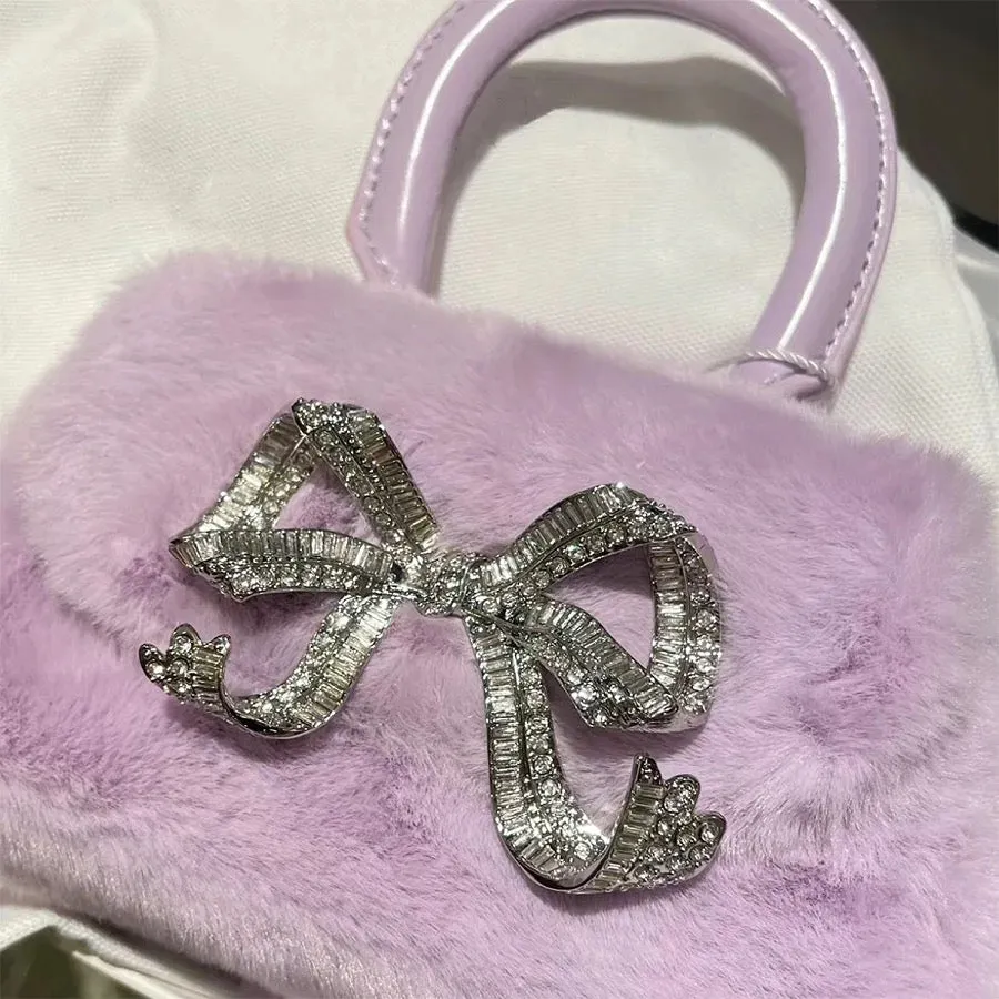 Plush Bow Tote