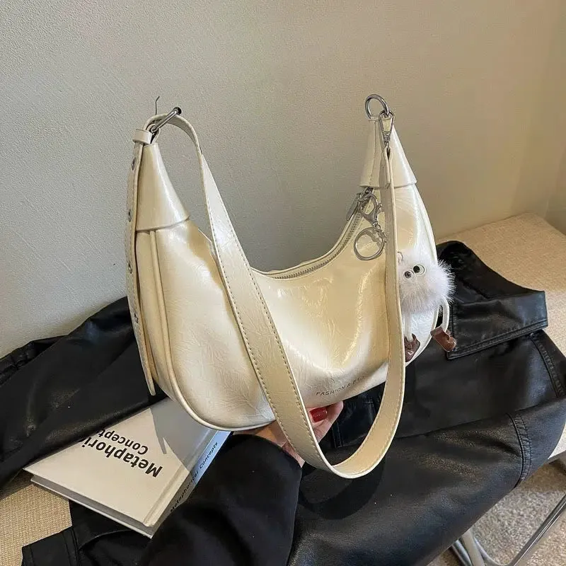 Plush Charm Shoulder Bag