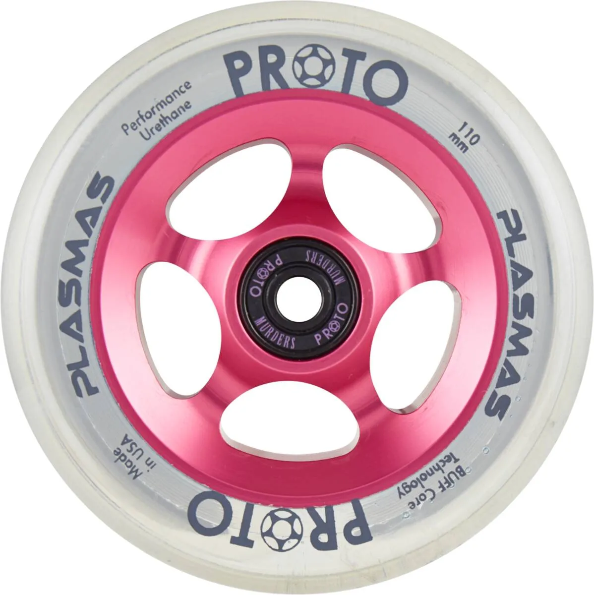 Proto Plasma Pro Scooter Wheels 110mm - Neon Pink