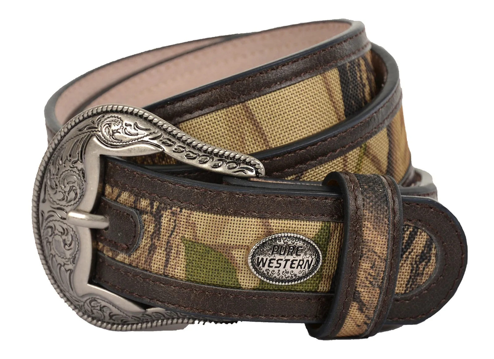 Pure Western Sam Mens Belt Coffee