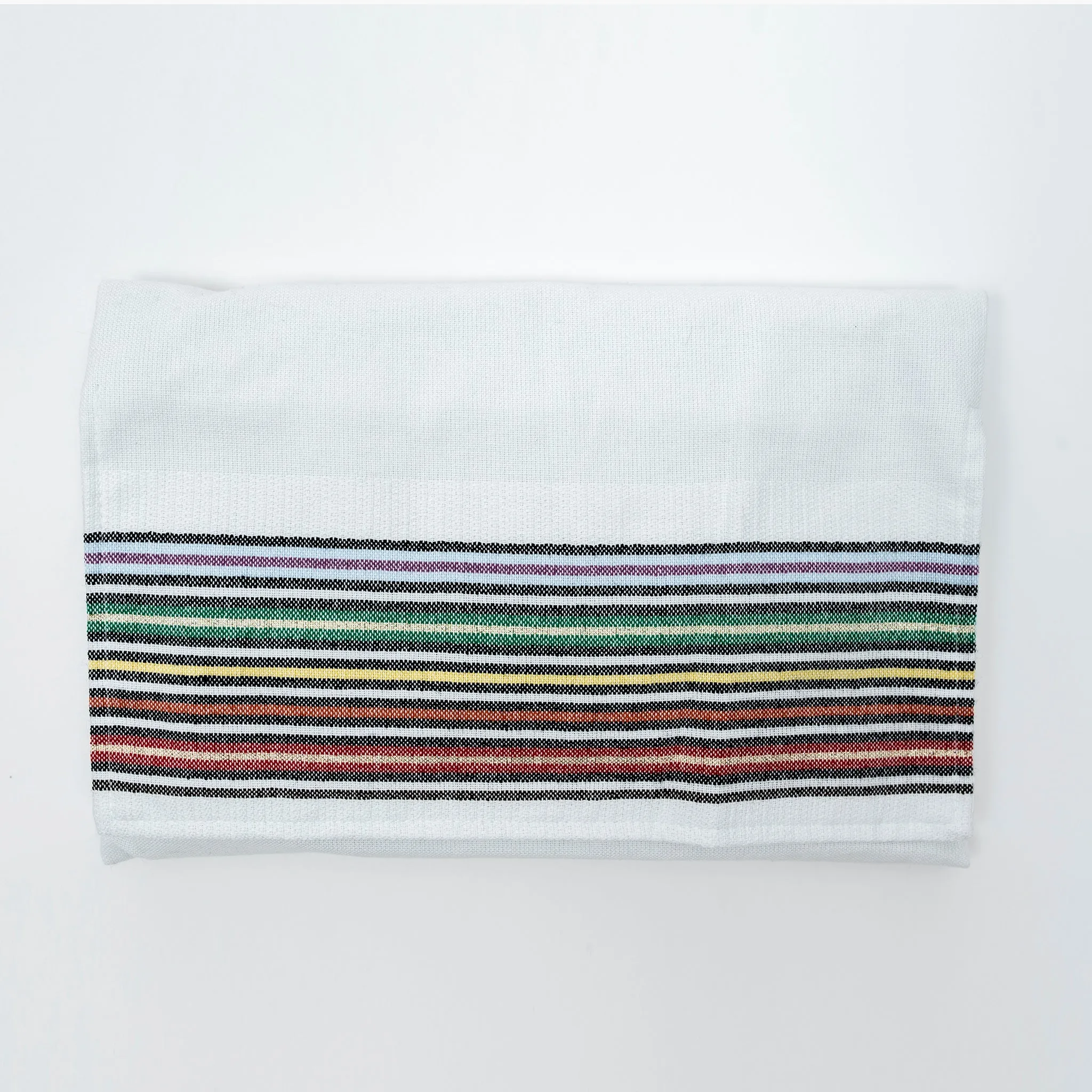 Purim - Cotton Tallit - White Background
