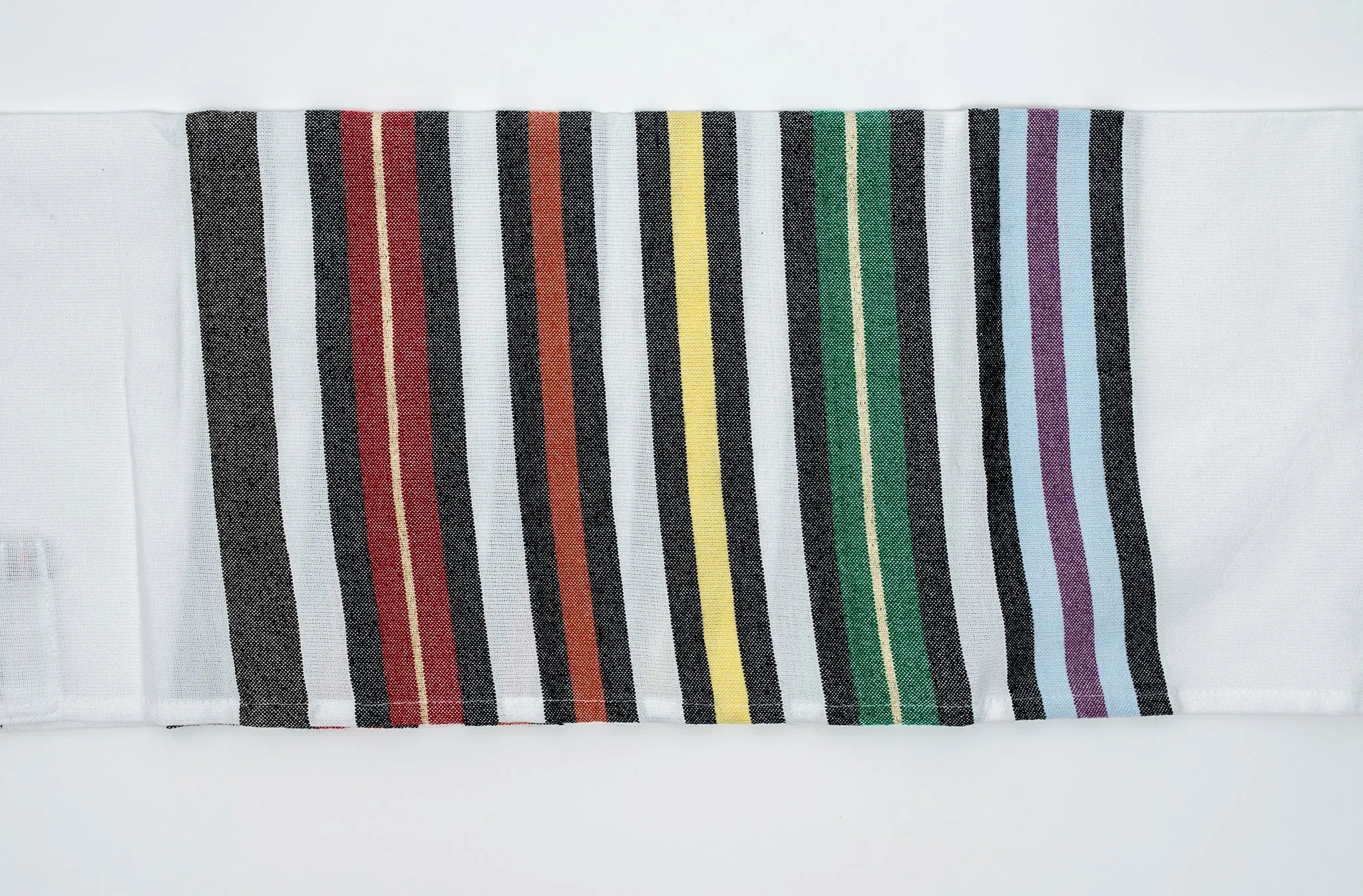 Purim - Cotton Tallit - White Background