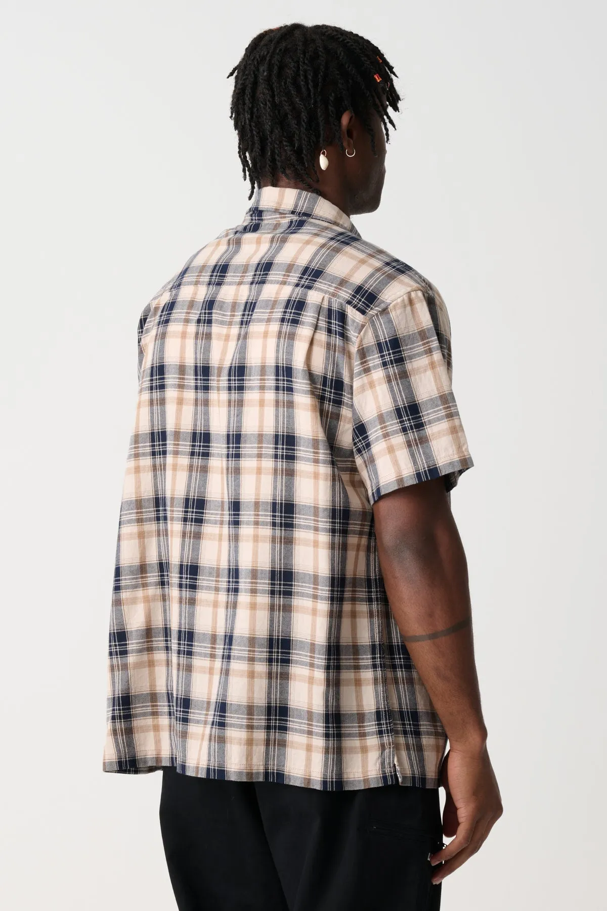PUSH CHECK SHIRT - NAVY