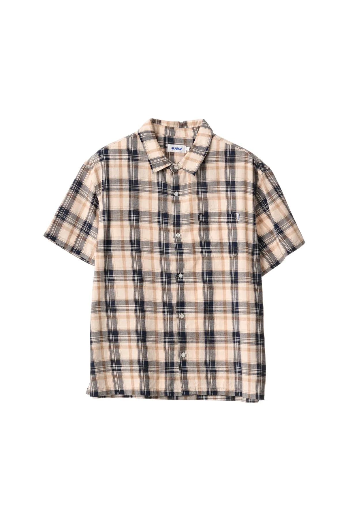 PUSH CHECK SHIRT - NAVY