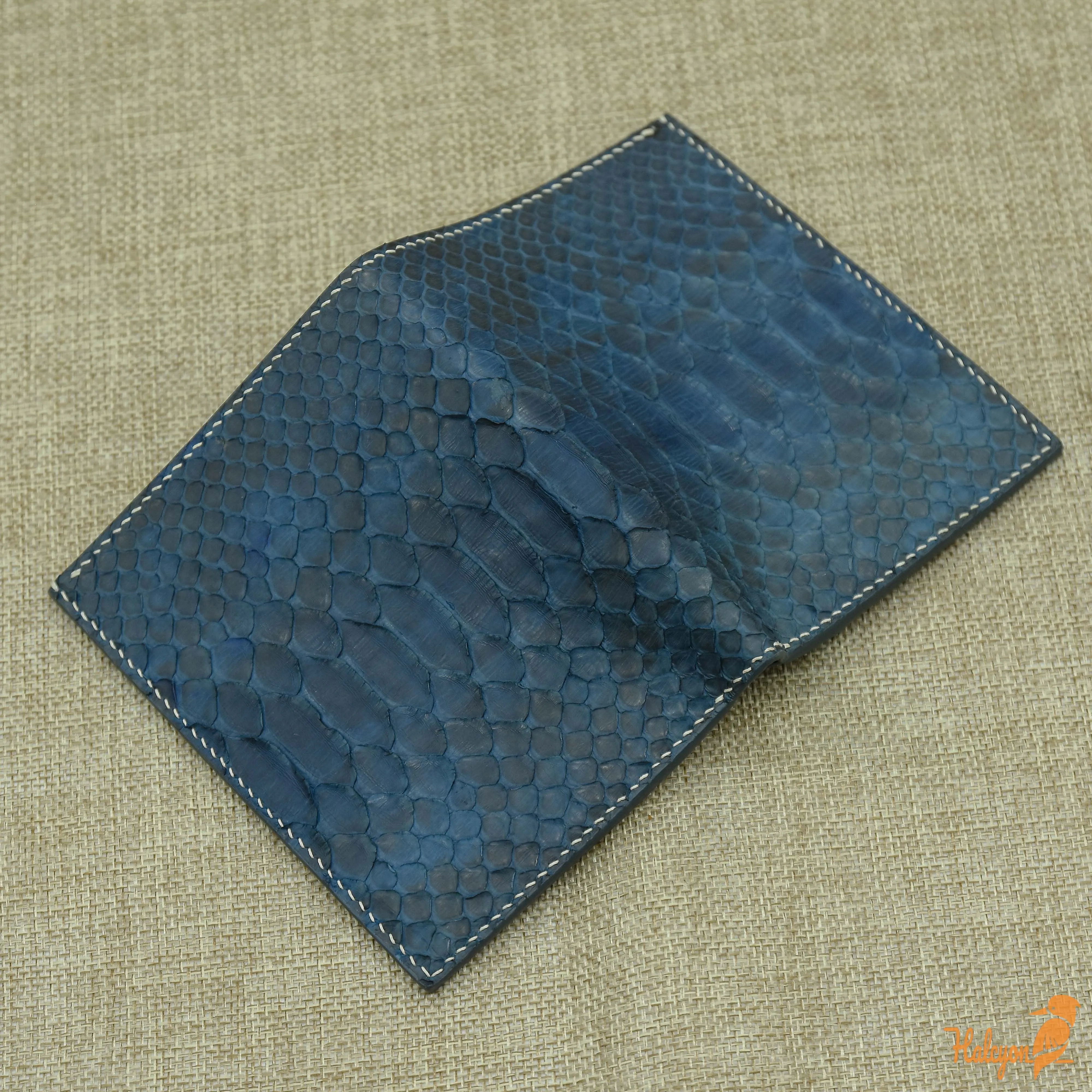 Python leather wallet mens, With ID Card