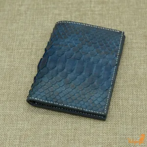 Python leather wallet mens, With ID Card