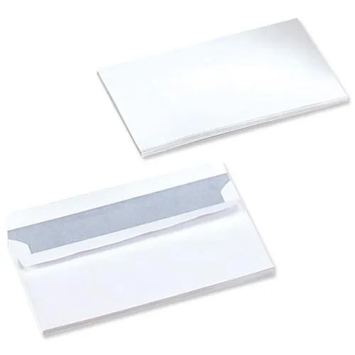Q-Connect DL Envelopes 100gsm Plain Peel and Seal White (Pack of 500)