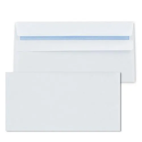 Q-Connect DL Envelopes 100gsm Plain Peel and Seal White (Pack of 500)