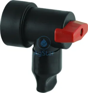 QN Boom-End Flush Valve - 1" SST -  Female Thread - Viton  Seals