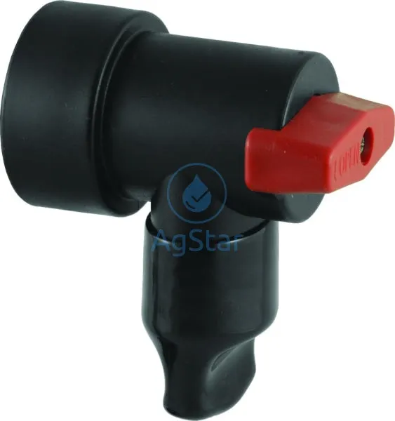 QN Boom-End Flush Valve - 1" SST -  Female Thread - Viton  Seals