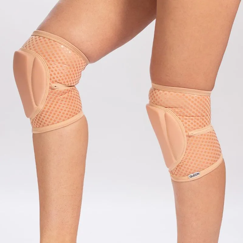 Queen Grippy Kneepads - Latte