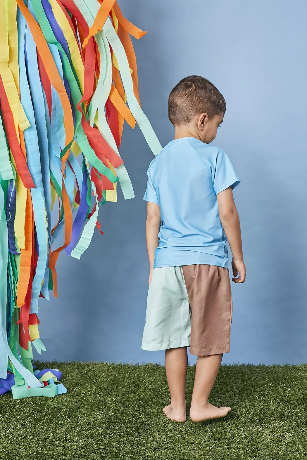 Quick Dry Boardshorts Recycled Material | Mint & Brown