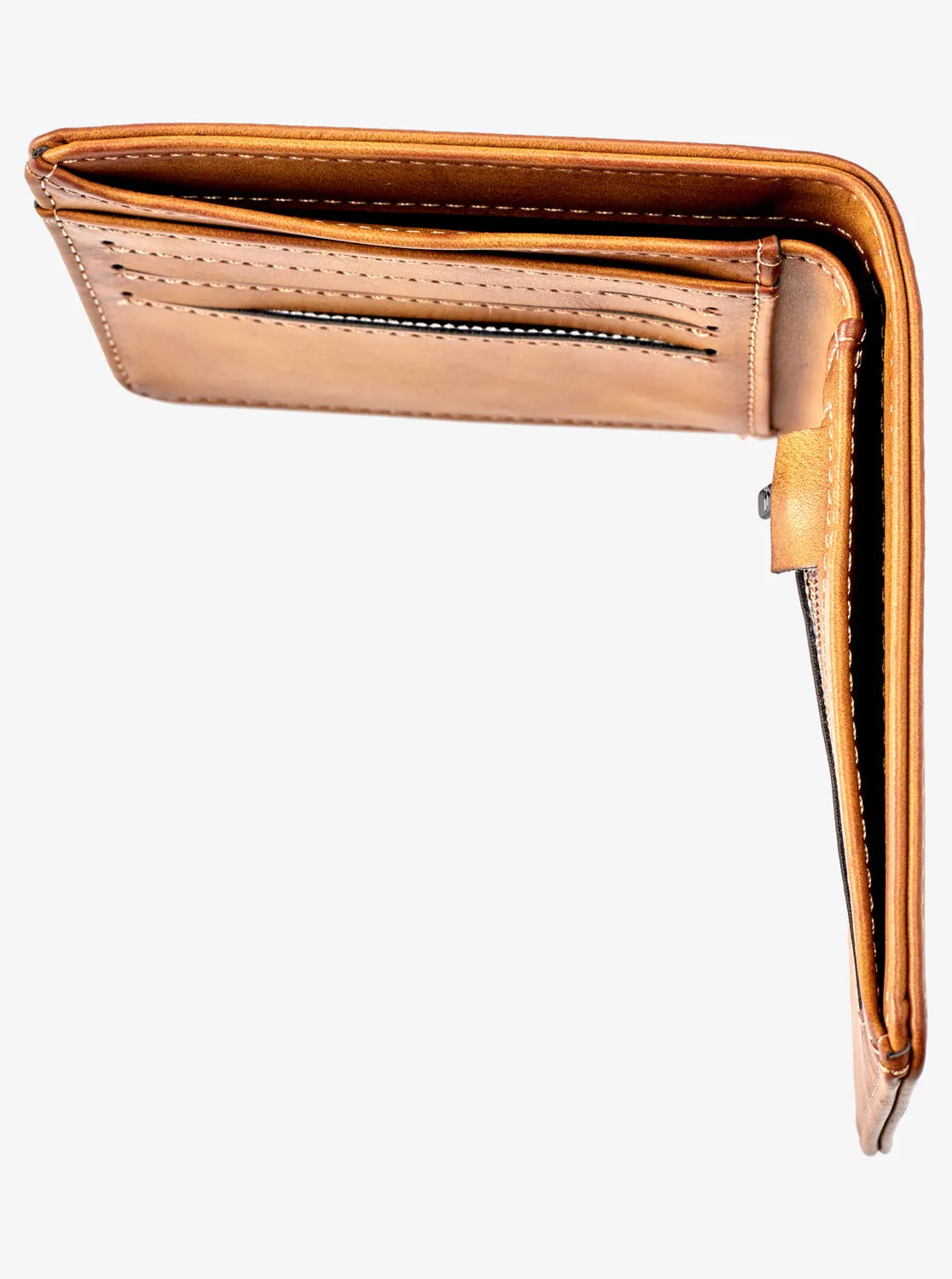 Quiksilver Slim Rays Bi-Fold Wallet - Chocolate Brown