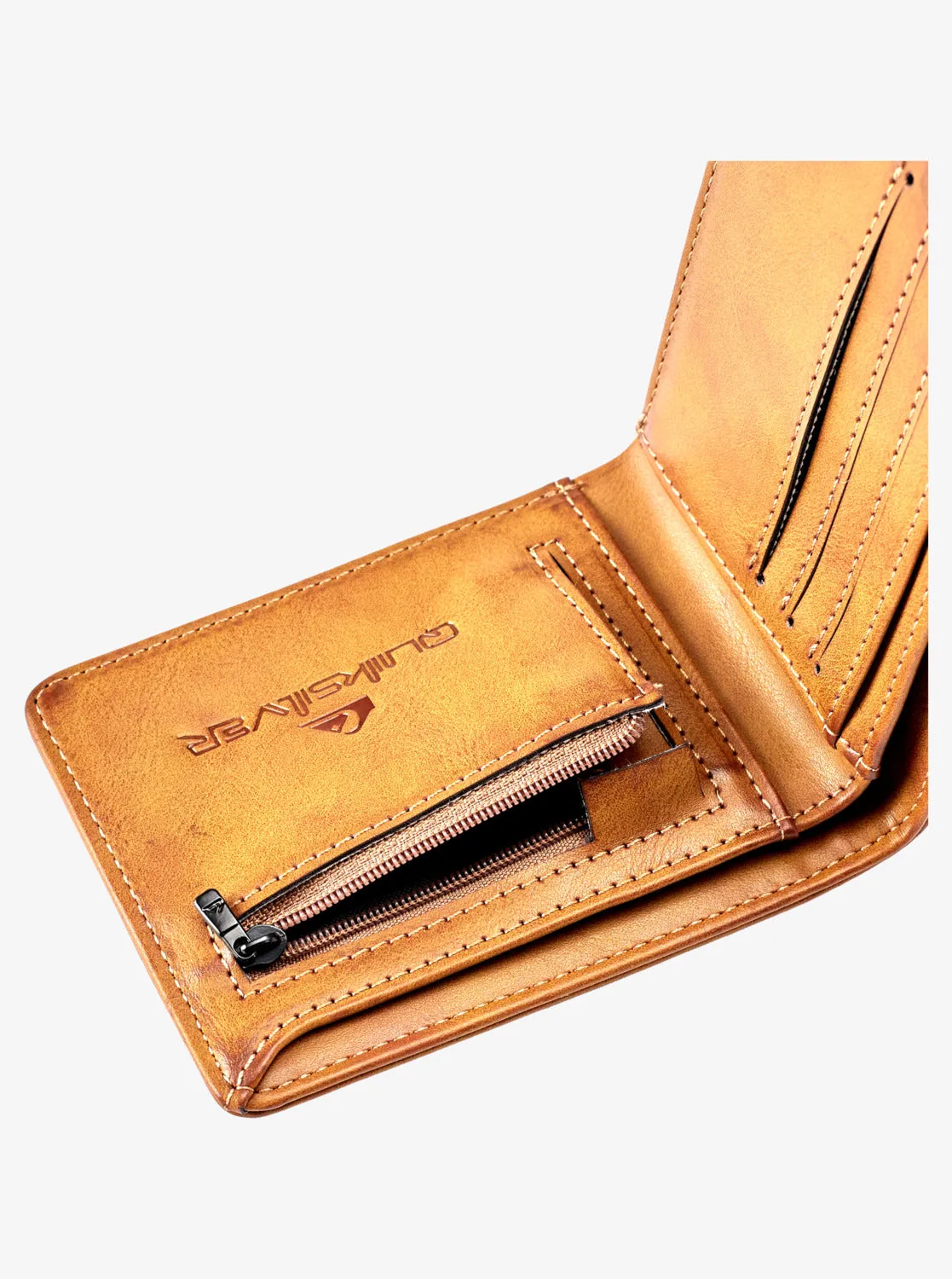 Quiksilver Slim Rays Bi-Fold Wallet - Chocolate Brown