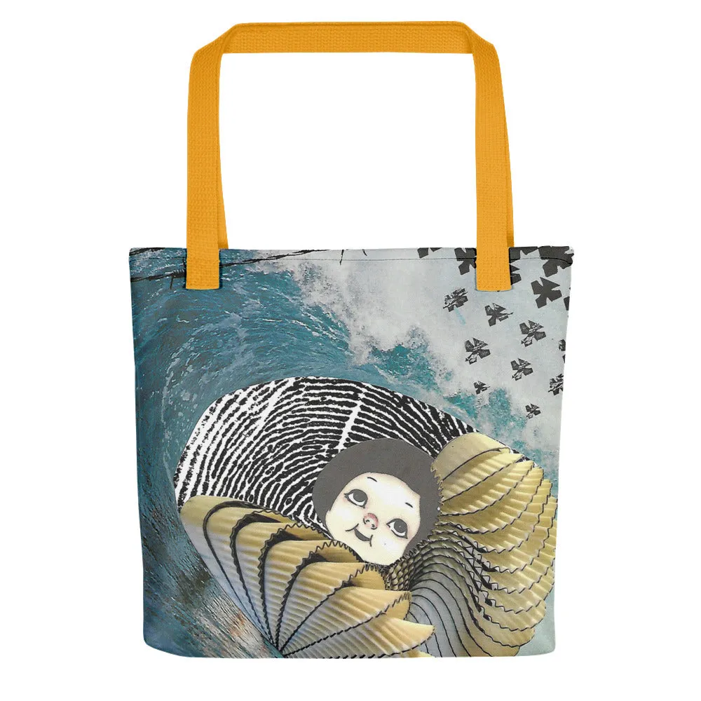 "...unless the water is safer than the land" - Tote bag