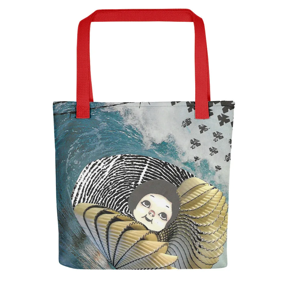 "...unless the water is safer than the land" - Tote bag