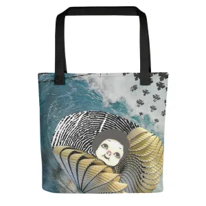 "...unless the water is safer than the land" - Tote bag