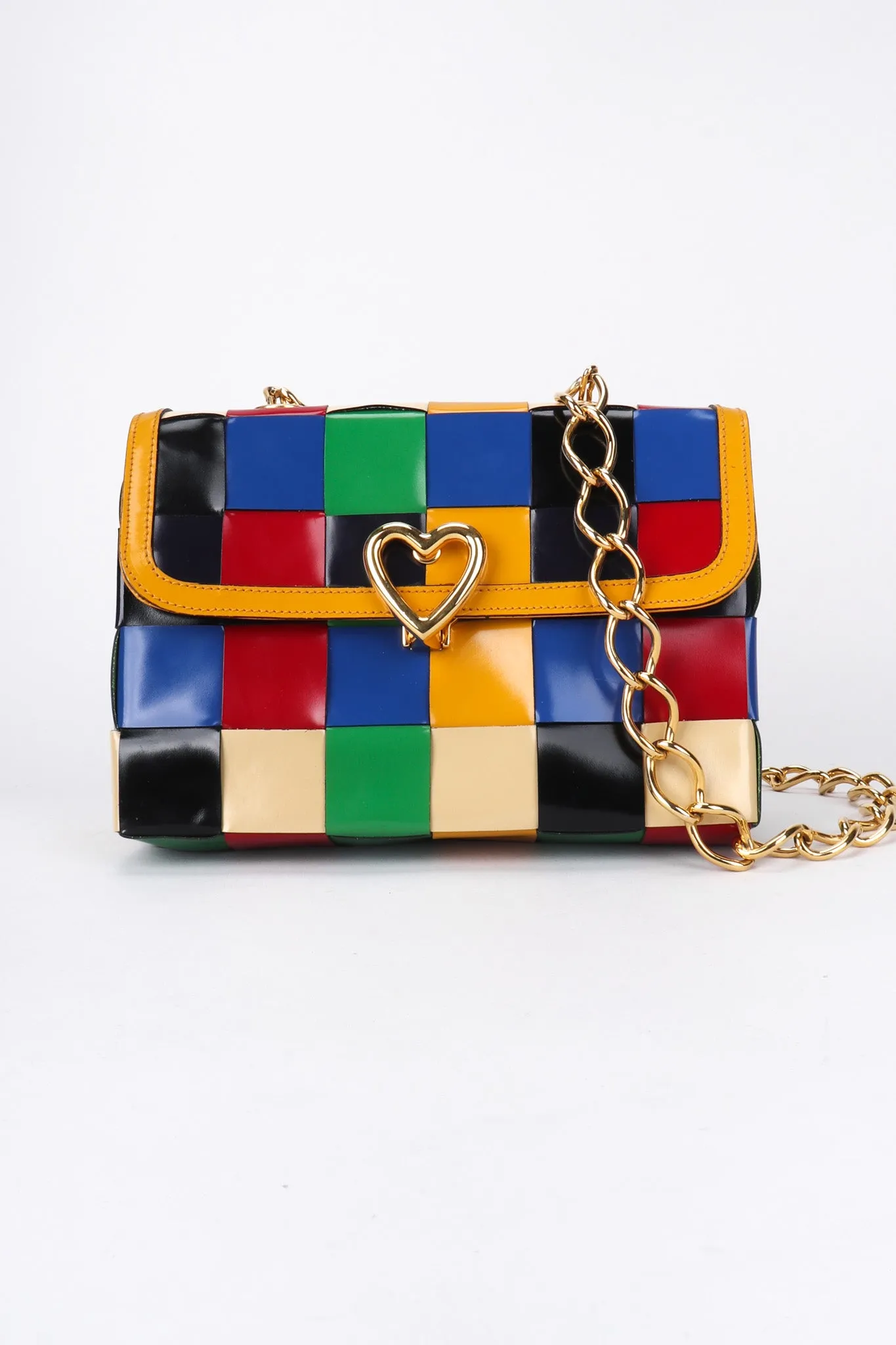 Rainbow Leather Crossbody Bag