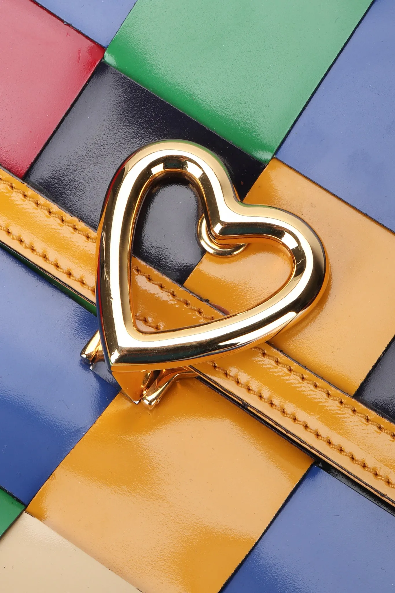 Rainbow Leather Crossbody Bag
