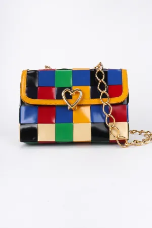 Rainbow Leather Crossbody Bag