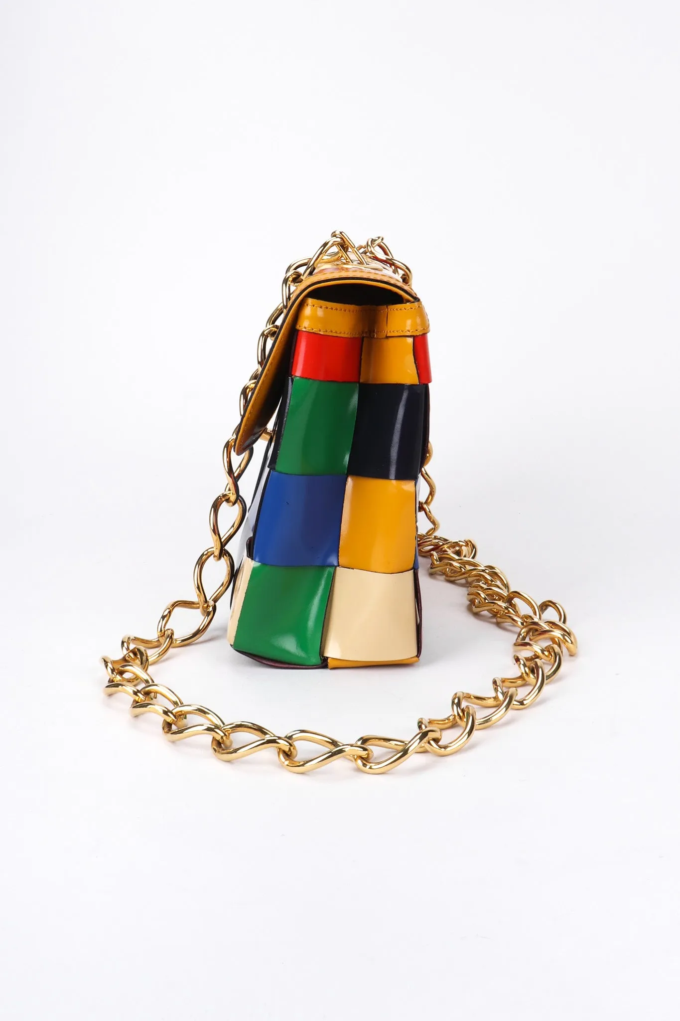 Rainbow Leather Crossbody Bag