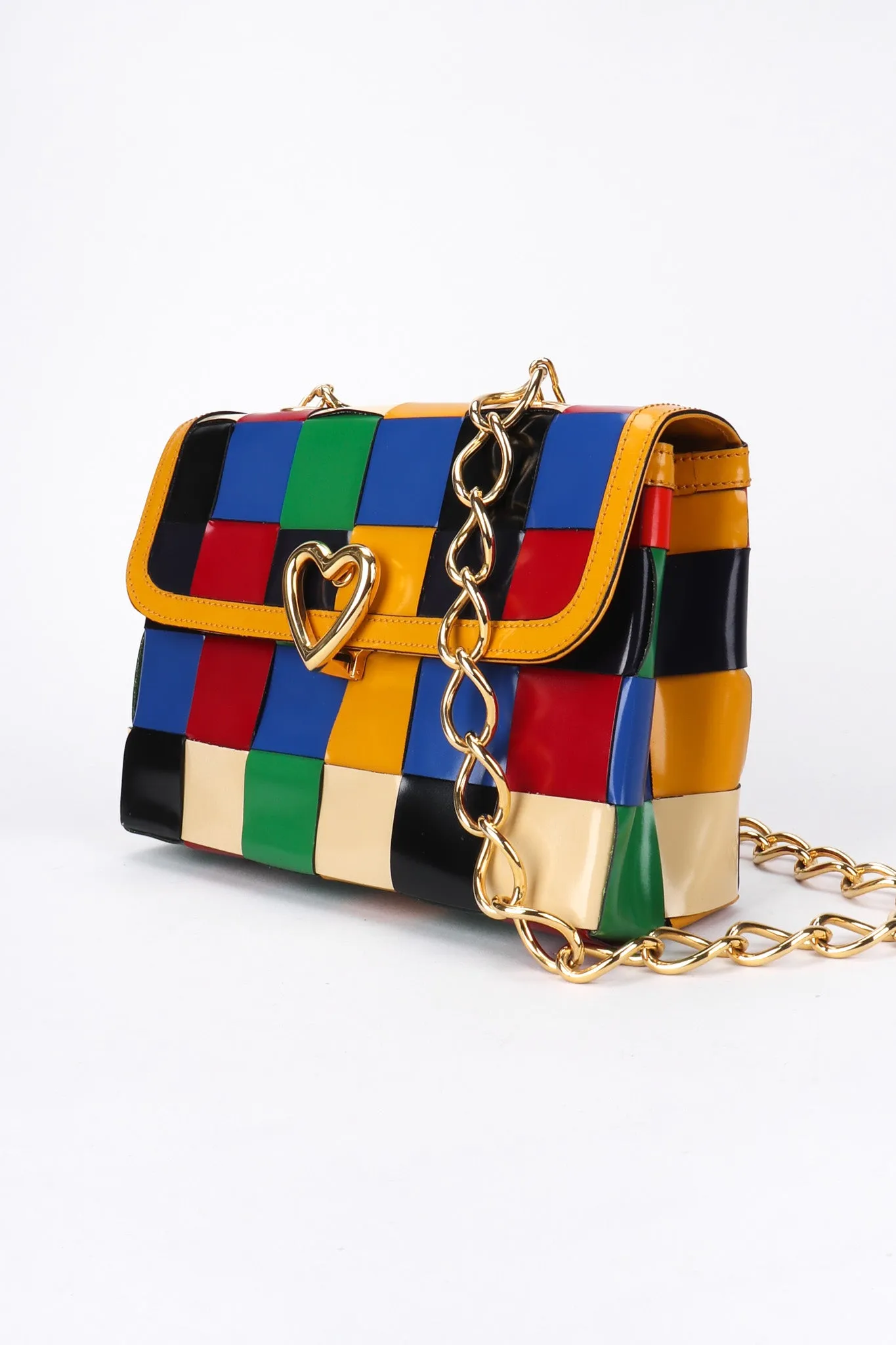 Rainbow Leather Crossbody Bag