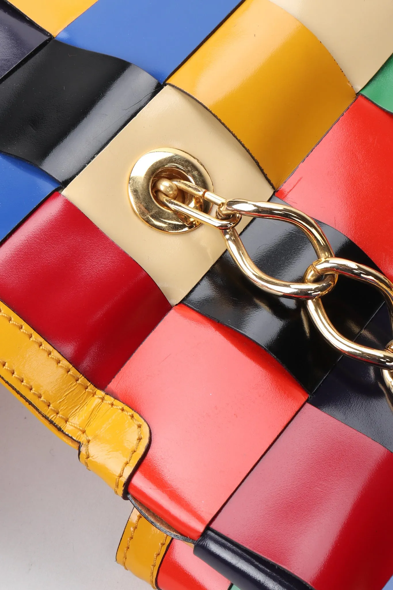 Rainbow Leather Crossbody Bag