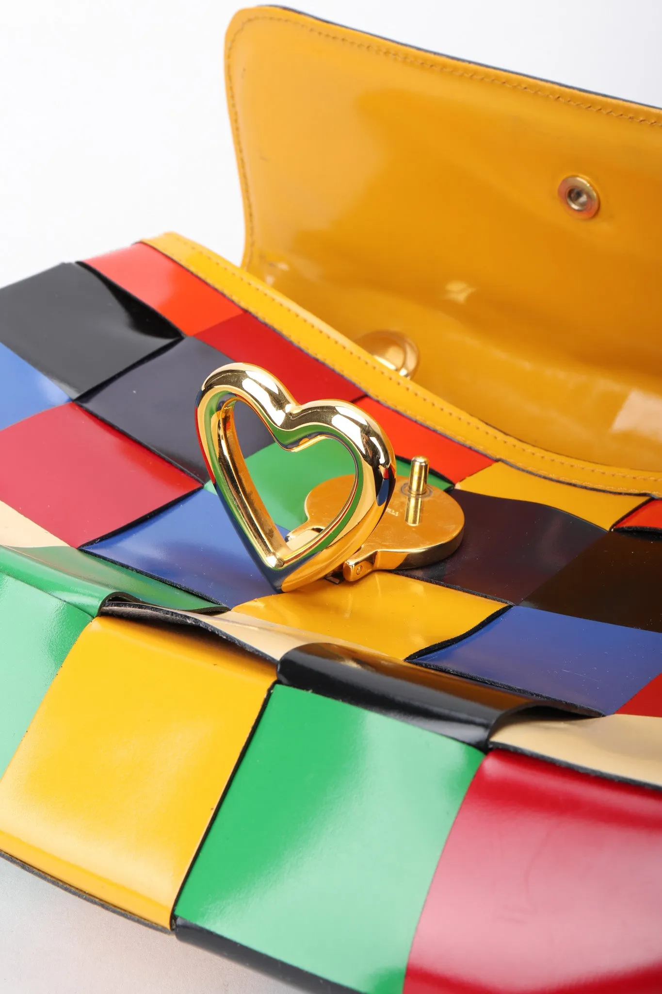 Rainbow Leather Crossbody Bag