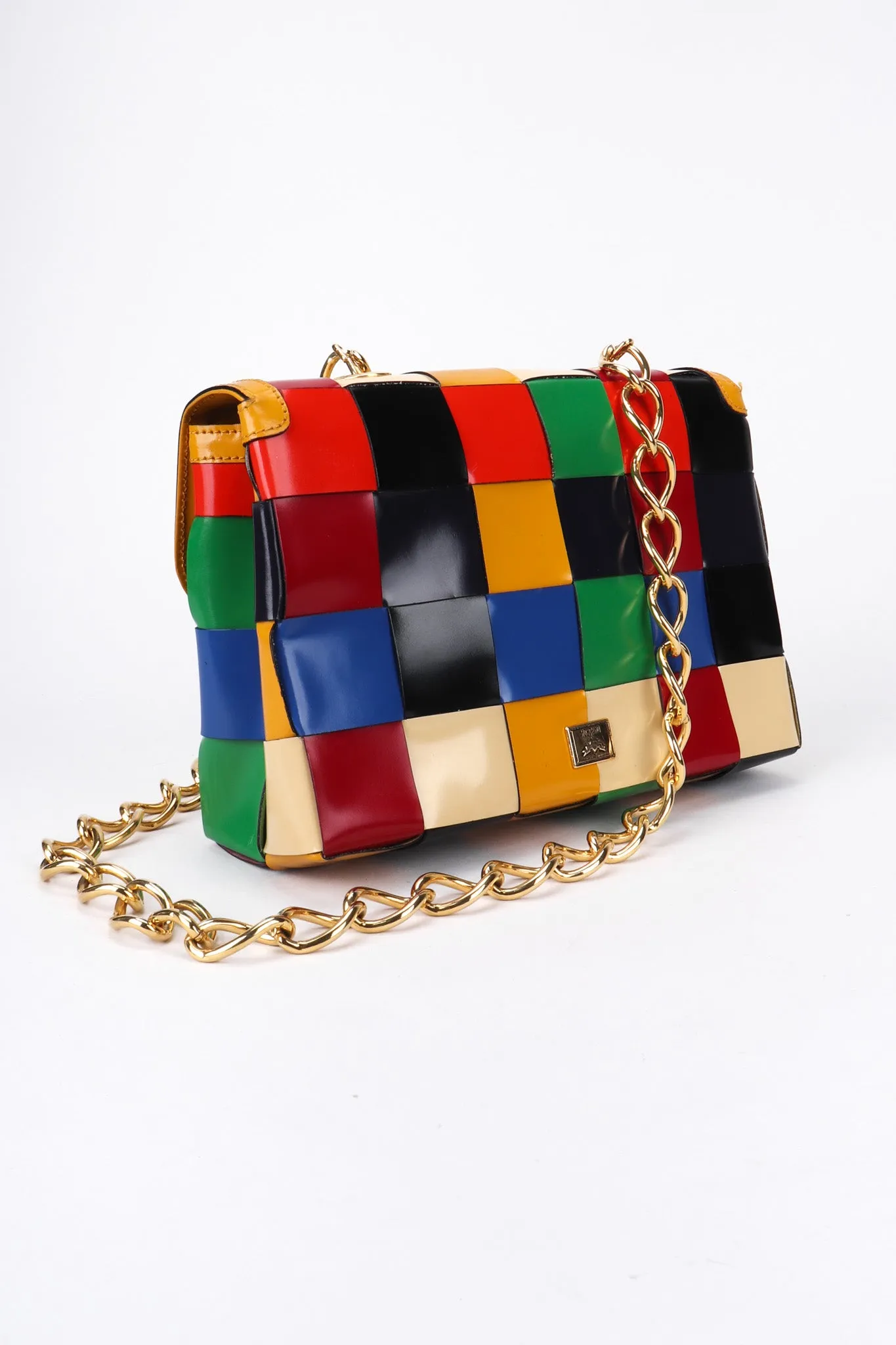 Rainbow Leather Crossbody Bag