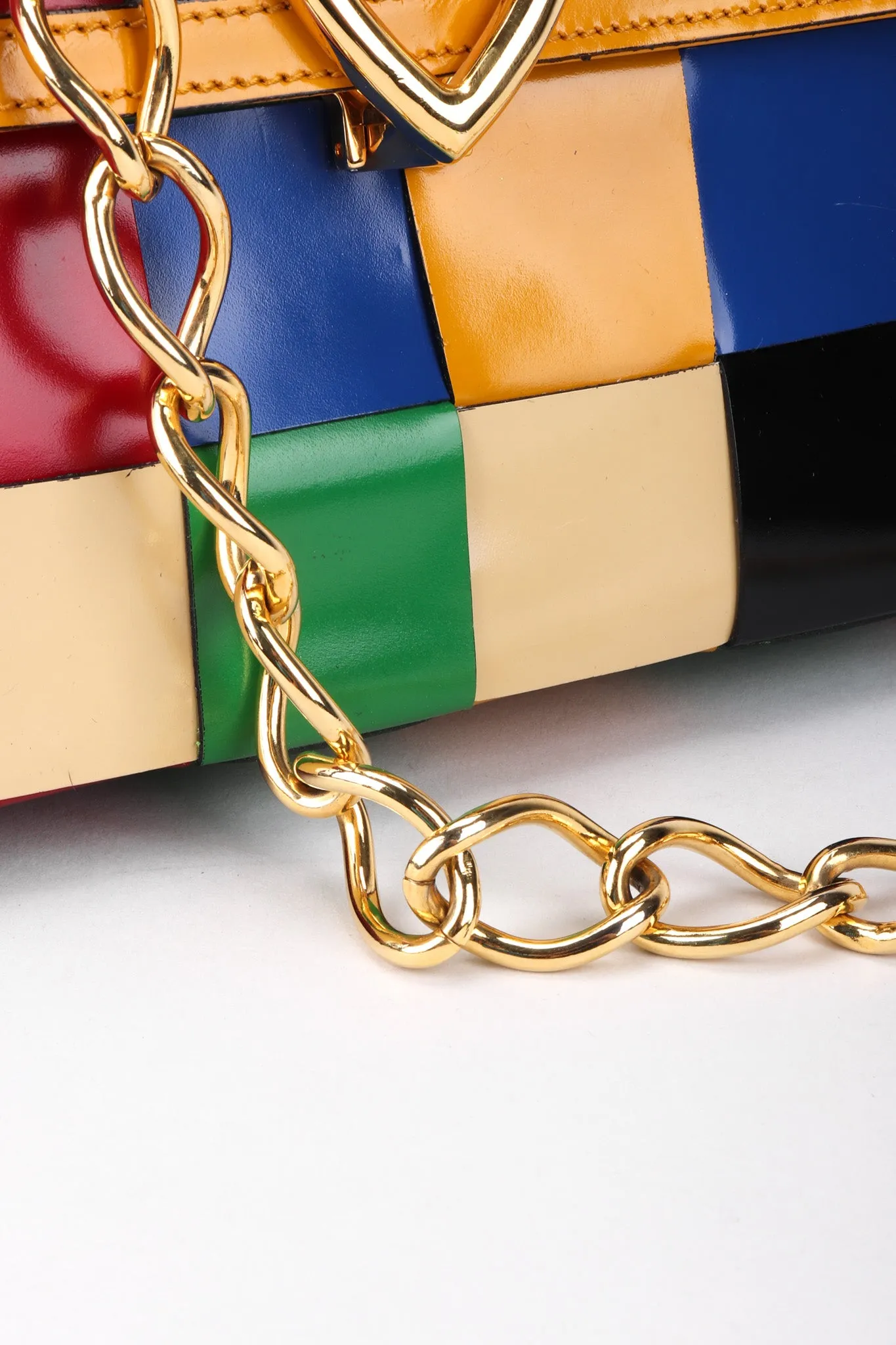 Rainbow Leather Crossbody Bag