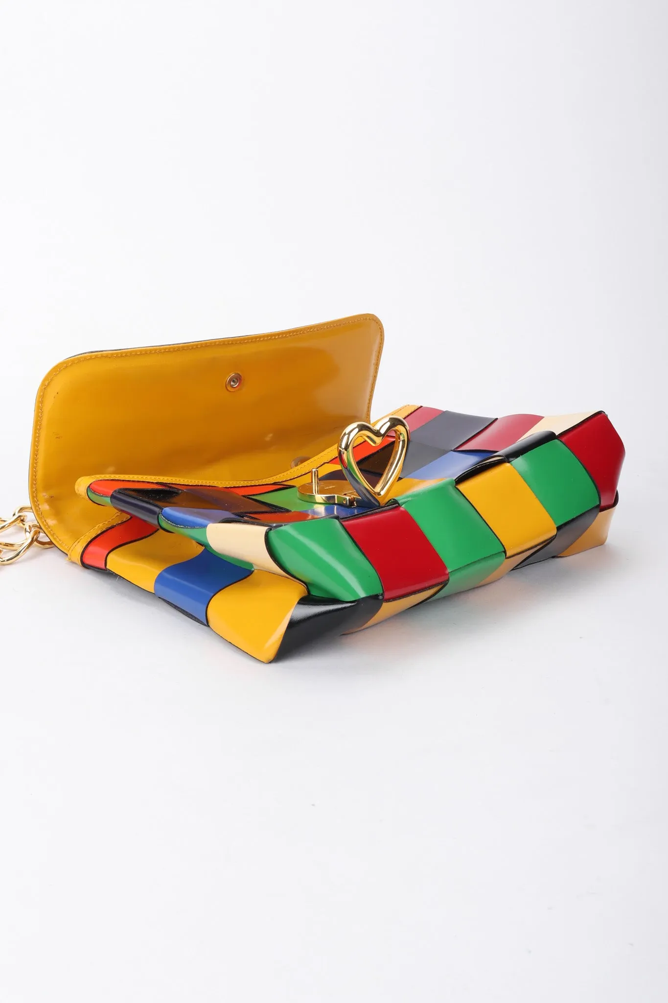 Rainbow Leather Crossbody Bag