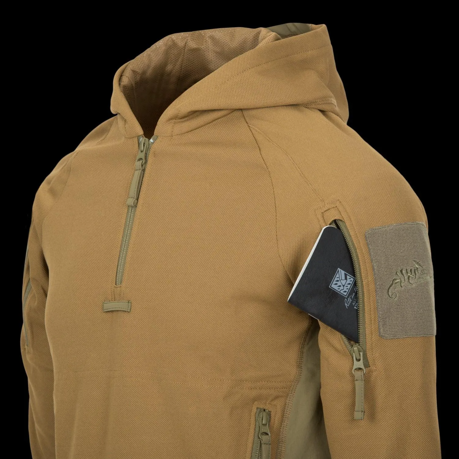 RANGE HOODIE - TopCool - Coyote/Adaptive Green