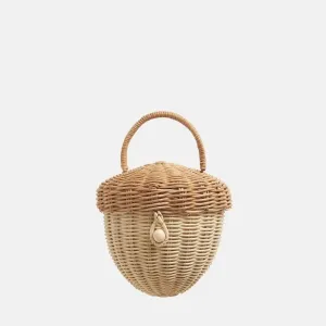 Rattan Acorn Bag by Olliella