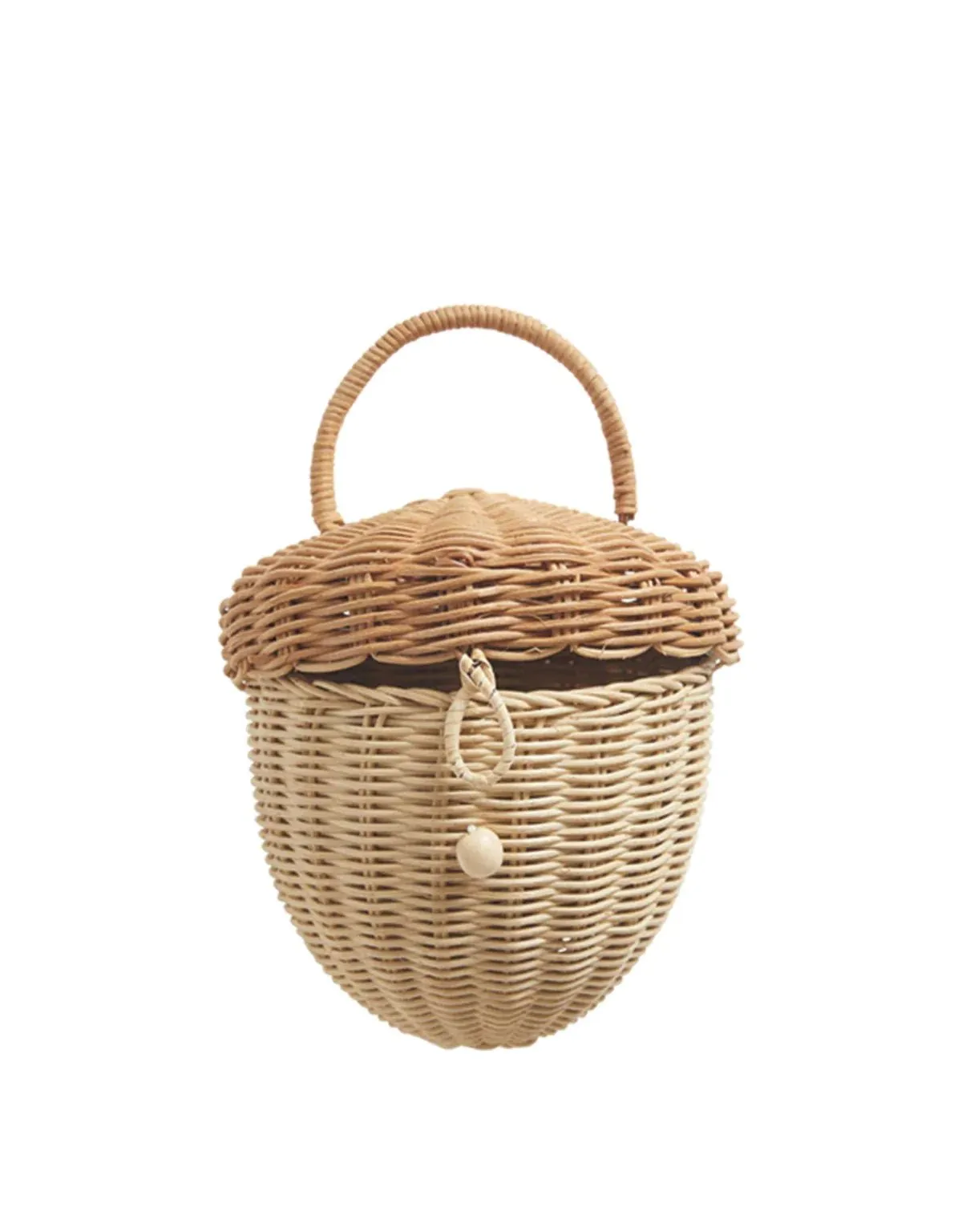 Rattan Acorn Bag by Olliella