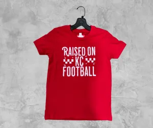 READY TO SHIP - Raised on KC Football Red Tee (FINAL SALE)