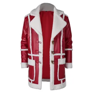 Red One Santa Claus Nick Red Coat Cosplay Costume Outfits