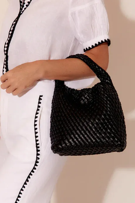 REMI WOVEN MINI BAG (LEMON)