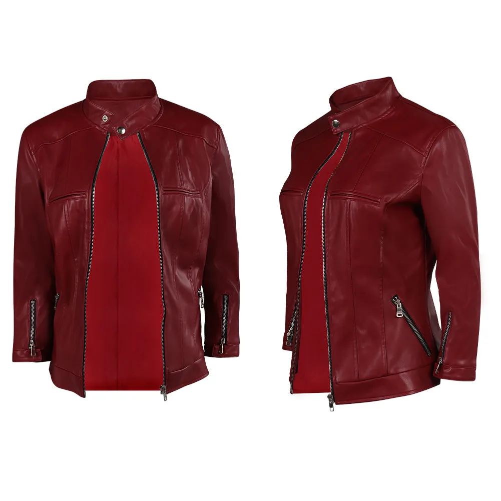 Resident Evil: Death Island Biohazard Claire Coat Cosplay Costume Halloween Carnival Suit