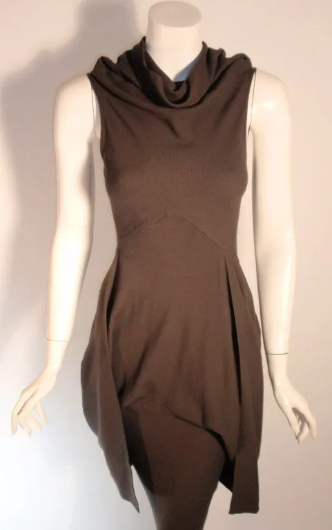 RICK OWENS 2004 Queen Burnt Umber Gown 4-6