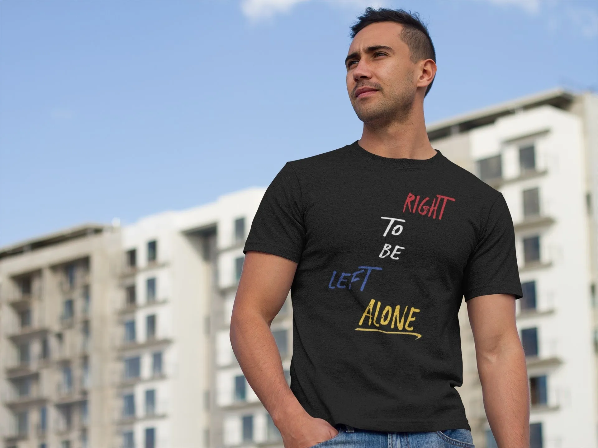 Right to Be Left Alone Economy T Shirt