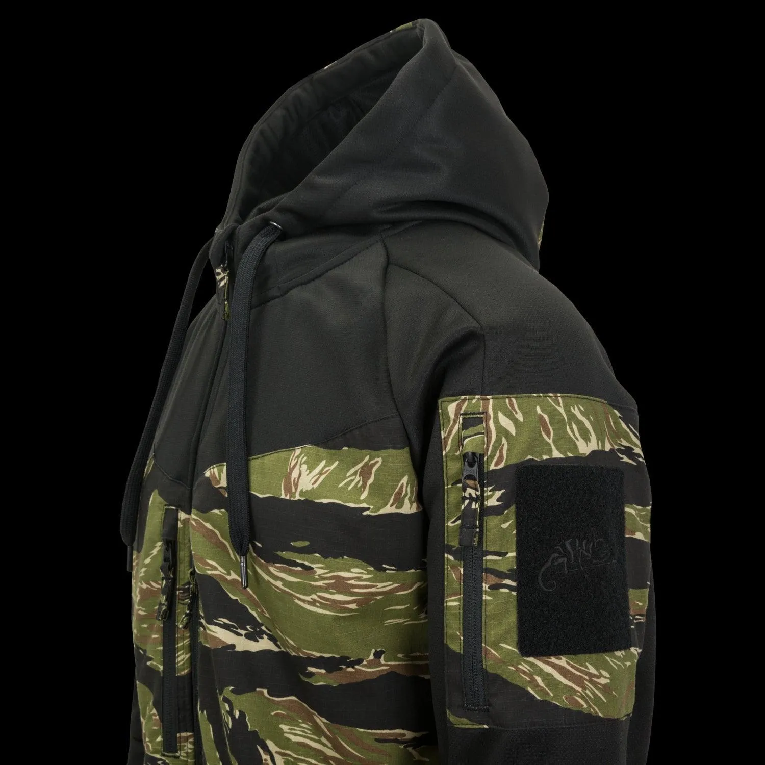 ROGUE Hoodie (FullZip) - Black / MultiCam Black